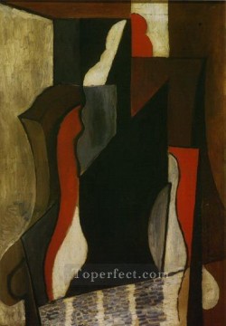 Pablo Picasso Painting - Personaje en un sillón 1917 cubismo Pablo Picasso